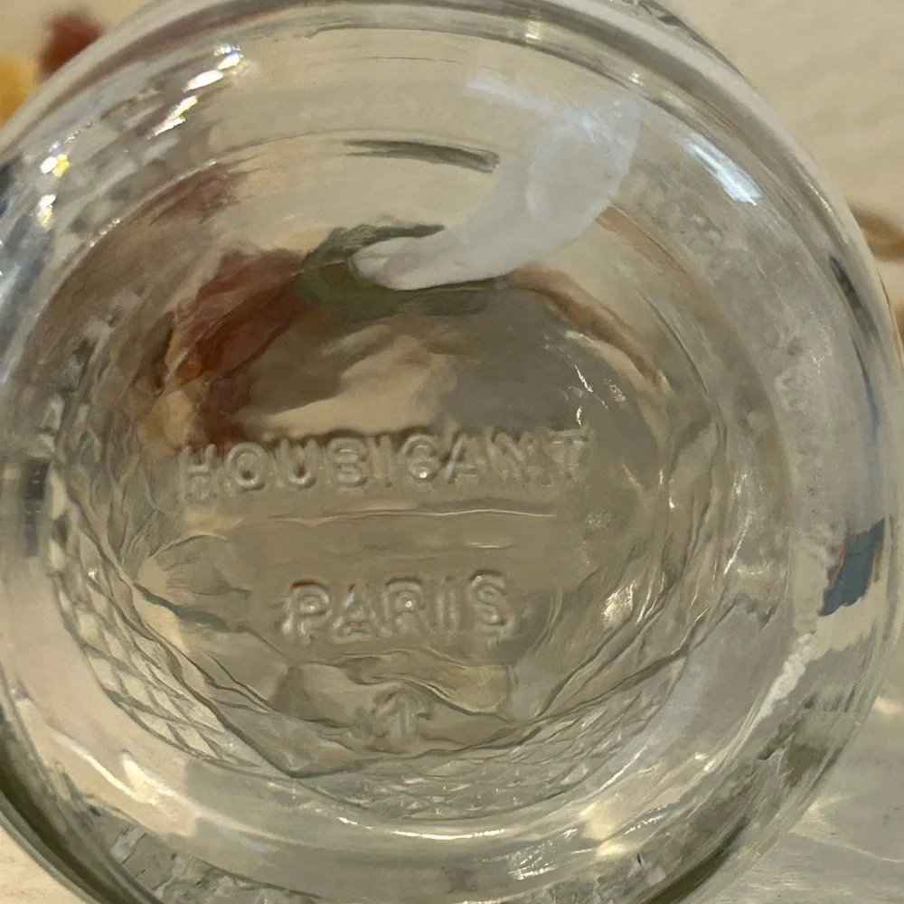 Vintage Houbigant Paris Demi Jour Empty Glass Lotion Bottle.